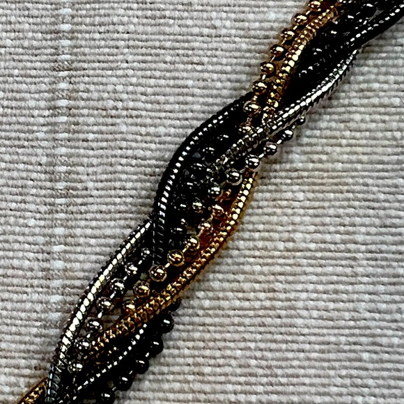 Tricolour long Necklace - Picture 4 of 6